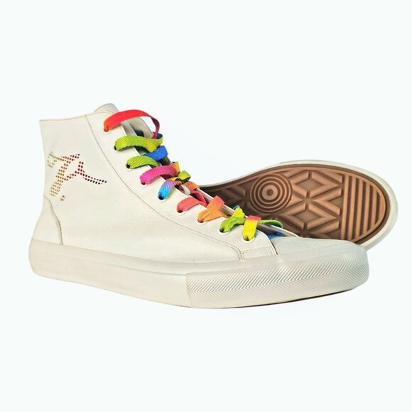 Louis Vuitton Calfskin Tattoo Sneaker Boot Shoes UK 9 US 10 Men White Multicolor main image 14